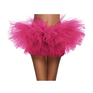 Falda Tutú <span class=keywords><strong>de</strong></span> 5 Capas para Mujer, Falda <span class=keywords><strong>de</strong></span> Ballet Esponjosa, Falda Corta <span class=keywords><strong>de</strong></span> Tul Elástico, Poliéster/Rayón, para Actuaciones <span class=keywords><strong>de</strong></span> <span class=keywords><strong>Halloween</strong></span> - Product Image 2