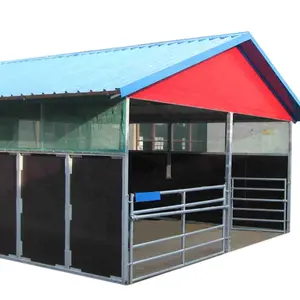 Plywood Filled Galvanized Poultry Farming Equipment cattle or cald house animal cage for sale