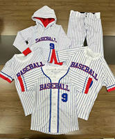 Set Jersey Baseball Custom, Pakaian Baseball Anak-Anak Unisex, Seragam Latihan Baseball Klub Tim Lapangan, Kaos dan Celana Pendek Baseball