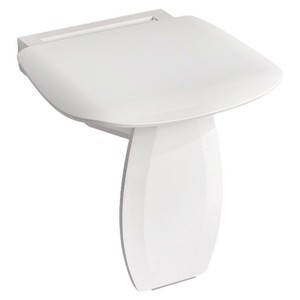 Baiyurui <b>Folding</b> Wall Bench Plastic Anti-Slip Bathroom <b>Stool</b> For Shower Entryway Elderly Use - Product Image 5