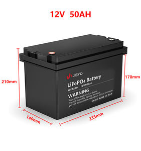 定制 JIEYO 12V 50Ah LiFePO4 电池，适用于太阳能存储系统、UPS、房车、船用，6000 次循环，CE/FCC 认证，<span class=keywords><strong>2</strong></span> 年保修 - Product Image 5