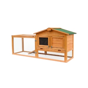 Conigliera di legno all'ingrosso della fabbrica con la corsa - Product Image 3