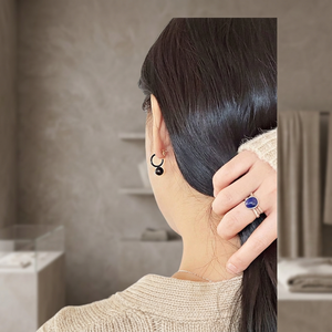 [VACIA] Boucles d'oreilles ouvertes en argent plaqué de haute qualité pour femmes, idéales pour les fêtes, les anniversaires et les cadeaux VBEN-C1 - Product Image 3