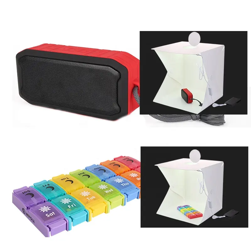 New Screwデザイン2 LED Strips 400 × 400 × 425ミリメートル16インチPortable Foldable Photo Studio Tent Box Kit