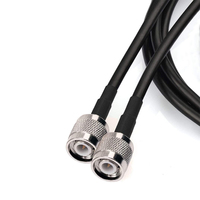 Câble de raccordement RG58 TNC mâle vers TNC mâle Câble coaxial 50 Ohm à faible perte Câble d'extension pour CB Radio/GPS Antenne Wi-Fi Radios