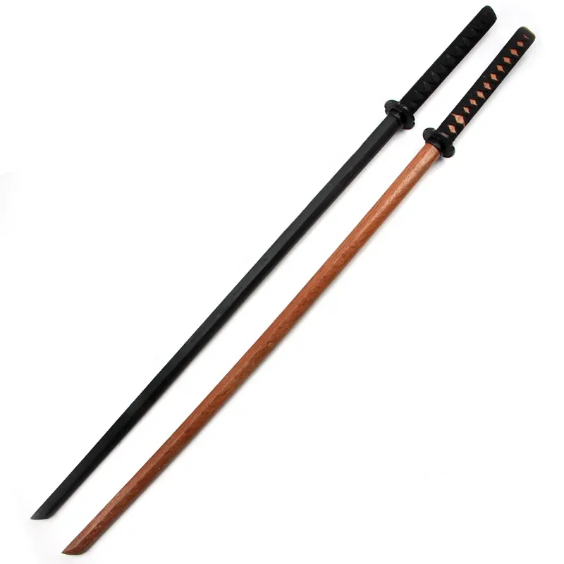 Wooden Miao Dao Cosplay Wushu Swords Hardwood MiaoDao Long Two Handed Sword