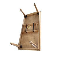 Meubles d'extérieur en bois massif, table à manger rétro en bois, pieds de table amovibles, table de réception pour hôtel, mariage, banquet, événement