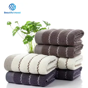 Supplier wholesale natural ultra Aabsorbent eco-friendly premium 100% bamboo cotton luxury bath towels set