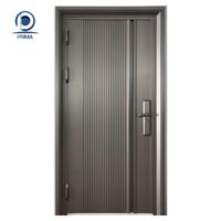 Puerta de Acero Inoxidable Personalizada Prima para Vestíbulo, Hospital, Gimnasio - Diseño Contemporáneo con Patrón de Corte Láser, Vidrio Templado para Sala de Estar, Fibra de Vidrio