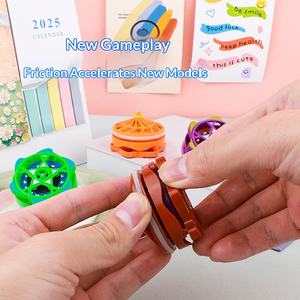 <span class=keywords><strong>Toupie</strong></span> en plastique lumineuse et rotative, jouet portatif pour bébés, jeu de combat à deux joueurs, 0-24 mois, vente en gros - Product Image 1