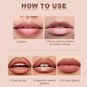 Maquillage étanche à la transpiration cosmétiques de haute qualité longue durée crémeux lisse pour les lèvres <span class=keywords><strong>Rose</strong></span> doré Lip Liner - Product Image 3