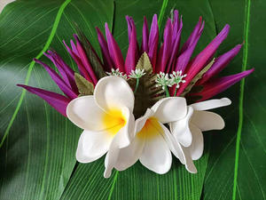 Accessoires pour <span class=keywords><strong>cheveux</strong></span> en forme de fleur, pinces à <span class=keywords><strong>cheveux</strong></span> surdimensionnées en forme de fleur, fleurs en mousse EVA pour la décoration, fête, mariage, Fidji, Malaisie - Product Image 5