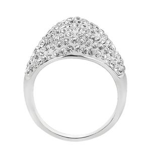 Bagues personnalisées en acier inoxydable de luxe, entièrement pavées de zircons cubiques, pour mariage, pour femme - Product Image 6