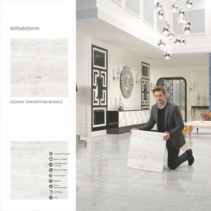 Azulejos de Porcelana Brillante Digital Royal Satvario de 600x600 mm, 8 mm de Grosor, Diseño 60x60 cm, Piso Vitrificado Pulido - Product Image 6