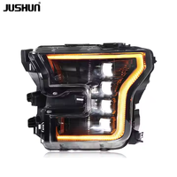 Phares LED JUSHUN pour Ford Raptor F150 2015-2020, version américaine, phares modifiés LED à 4 lentilles, projecteurs F150