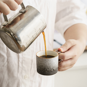 Retro Ceramic Coffee <strong>Mugs</strong> with <strong>Custom</strong> Logo Japanese Ceramic Tea Coffee Cup with <strong>Wooden</strong> Handle