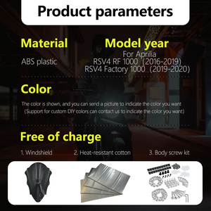 Kit Carene Personalizzate in ABS a Iniezione per Moto <span class=keywords><strong>Aprilia</strong></span> RSV4 RF 2016-2019 e RSV4 Factory 2019-2020 RSV416-101a - Product Image 2