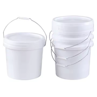 Vente en gros de seaux en plastique de qualité alimentaire 1L3L5L seau à frites à vendre seau alimentaire en plastique avec logo imprimé avec couvercles