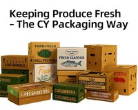 Fabrication de boîtes d'emballage personnalisées pour produits frais, boîtes en carton ciré pour légumes
