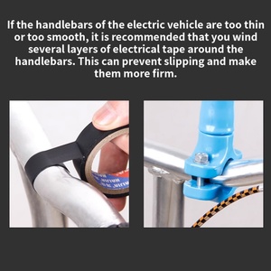 Bicycle <b>Umbrella</b> Holder - Waterproof <b>Windproof</b> Design, 0-270° Adjustable Regulator & Aluminum ABS Tube for Outdoor Bike/Stroller - Product Image 2