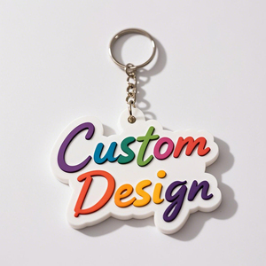 Factory Personalized Custom 2d Soft Pvc Keychain Logo Soft Rubber <b>Keychains</b> Silicone Keyring Rubber <b>Anime</b> Customized Key Chain - Product Image 1