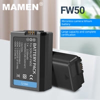 MAMEN baterai kamera isi ulang harga pabrik NP-FW50 NP FW50 untuk Sony A7 A55 SLT A33 NEX-F3 A5000 A6000