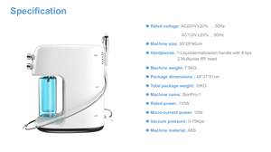 <span class=keywords><strong>Appareil</strong></span> de beauté pour l'hydrodermabrasion, <span class=keywords><strong>appareil</strong></span> de soin de la peau, machine à bulles fines, <span class=keywords><strong>prix</strong></span> d'usine, machine classique de traitement facial à l'eau - Product Image 6