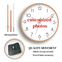 Relojes de Pared de Plástico al por Mayor, Diseño Tradicional con Agujas, Estilo Antiguo, Funciona con Pilas, Color Personalizado, Decoración del Hogar