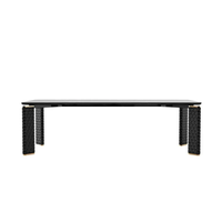 Nouvelle arrivée, table à manger rectangulaire en bois massif de haute qualité, moderne et luxueuse, meubles de maison, table à manger de cuisine