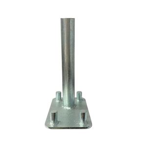 Base encastrée galvanisée à chaud à 4 pignons, base d'ancrage de colonne préfabriquée soudée pour la construction - Product Image 2