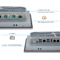 PC industriel à écran tactile 12,1 pouces, Intel J6412, sans ventilateur, IP66, pour l'automatisation des usines intelligentes