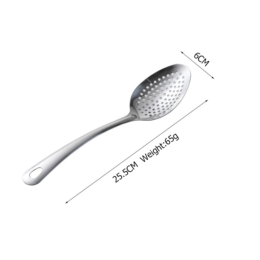Cuillère à servir solide à fentes (argent)