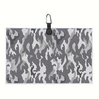 Serviette de golf magnétique en microfibre gaufrée à séchage rapide avec logo personnalisé et clip, absorbante pour nettoyer les clubs et les balles