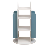 Bibliothèques en bois étagère pour enfants étagère de bureau étagère rotative 360 degrés étage support de rangement pour enfants