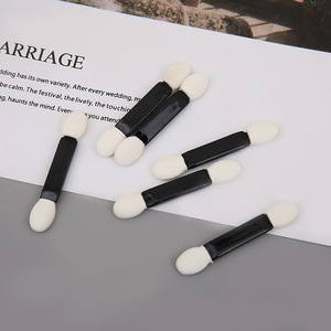 Brosse de maquillage Double bout, 50 pièces/éponge, applicateur de <span class=keywords><strong>fard</strong></span> <span class=keywords><strong>à</strong></span> paupières, bon marché, - Product Image 5