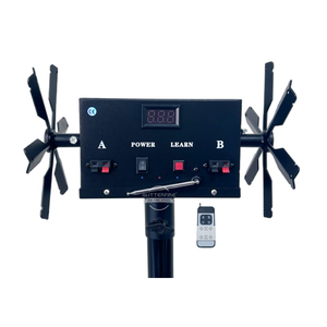 GLITTERFIRE ELT02R sahne Pyro dolma tekerlekler uzaktan kumanda havai fişek ateşleme sistemi 12 kanal döndür yel değirmenleri soğuk çeşme - Product Image 1