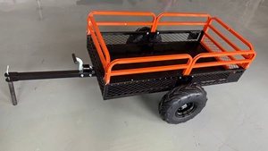 <span class=keywords><strong>Remolque</strong></span> de carro UTV/ATV resistente 1500 LBS acero utilidad jardín malla granja volquete carro cortacésped <span class=keywords><strong>remolque</strong></span> basculante - Product Image 2