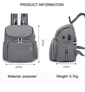 Bolsa de Pañales Multifuncional Personalizada para Mamá, Bolsa de Viaje para Bebé, Mochila para Pañales - Product Image 3