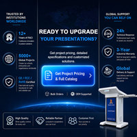 Pupitre numérique Table du présentateur de conférence par ordinateur interactif avec haut-parleur Microphone Smart Podium