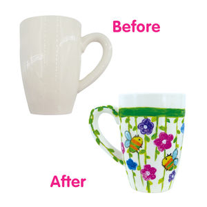 Kit de tasses à <span class=keywords><strong>peindre</strong></span> WINGART entièrement personnalisable, kit de peinture DIY pour adultes, kit de peinture sur céramique pour adultes, tasses incluses - Product Image 4