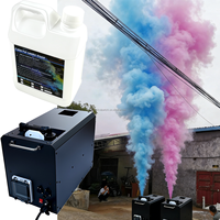 Machine à fumée colorée spéciale pour événements, révélations de sexe de bébé, fêtes prénatales, mariages, spectacles, effets de scène, 3500W, portée de pulvérisation 10-12M