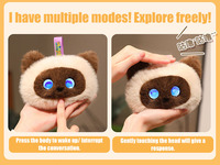 Compagno Interattivo AI Personalizzato in Peluche - Robot per l'Allenamento delle Abilità Sociali con App di Chat Vocale Integrata, Giocattolo Educativo Regalo