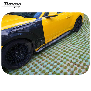 Parafanghi in Fibra di Carbonio con Prese d'Aria a Forma di Pinna di Squalo per <span class=keywords><strong>Ford</strong></span> Mustang S650 GT <span class=keywords><strong>ECO</strong></span> 2024+ Kit di Conversione e Aggiornamento - Product Image 5