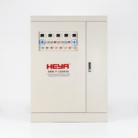 Stabilisateur de tension triphasé AC SBW-F-100K 100KVA, régulateur automatique à servomoteur SVC, contrôle numérique par CPU, sortie 380V, 98% de rendement