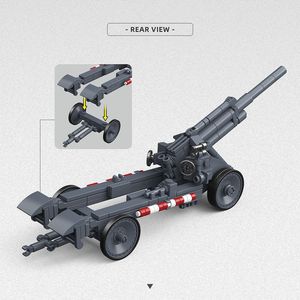 Blocs <span class=keywords><strong>de</strong></span> construction en plastique pour obusier allemand SFH-18 <span class=keywords><strong>de</strong></span> 15 cm, jouet DIY compatible avec les briques <span class=keywords><strong>de</strong></span> marque - Product Image 5