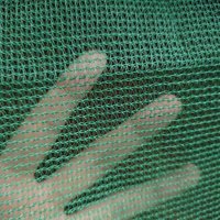 Filet de sécurité de construction vert de protection contre les chutes d'échafaudage de débris de HDPE