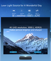 Projecteur laser Xiaomi 2 très demandé, projecteur UST 4K natif, 2400 lumens ANSI, projecteur laser DLP à courte focale ALPD