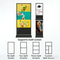 Reproductor de Señalización Digital LED LCD 4K de 65/75 Pulgadas para Interiores, con Pantalla Táctil Compatible con Sistema Operativo Android/Windows, 1 Año de Garantía