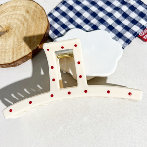 Pinces à cheveux en gros de couleur unie, pinces crocodiles en plastique, style coréen, plusieurs modèles de pinces à fleurs pour femmes et filles - Product Image 5