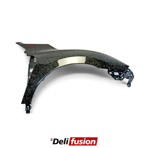 สําหรับฮอนด้าซีวิคRรุ่นFK7-FK8 OEMด้านหน้าปลอมแปลงคาร์บอนบังโคลนส่วนบุคคลระบายอากาศสไตล์บังโคลน - Product Image 3